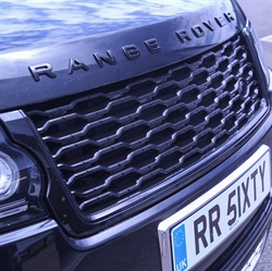 Land Rover 2018 facelift kølergrill til Range Rover L405 fra 2013 og frem 2017 - Sort med sort kant